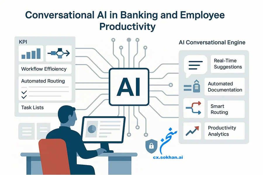 هوش مکالمهای در بانکداری و بهرهوری کارکنان